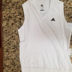 Adidas White Sleeveless Clima 365